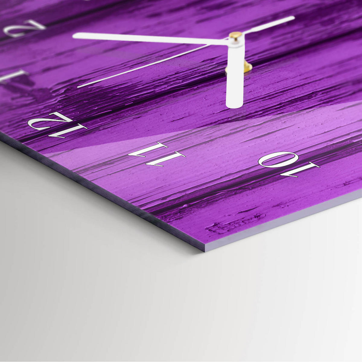 WANDUHR 30x60 cm - Wein - Lila, Glas (30/60/0.4cm) - TULUP