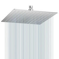 DUSCHKOPF 30 cm poliertes Chrom mit 144 Anti-Kalk-Düsen - Silberfarben, Metall (30/12.7/30cm)