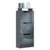 SCHUHSCHRANK Space Grau Hochglanz - Grau, Holzwerkstoff (46/128/23cm) - Vladon