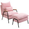 RELAXSESSELSET Rosa - Rosa, Metall (91.5/88/68cm) - HOMCOM