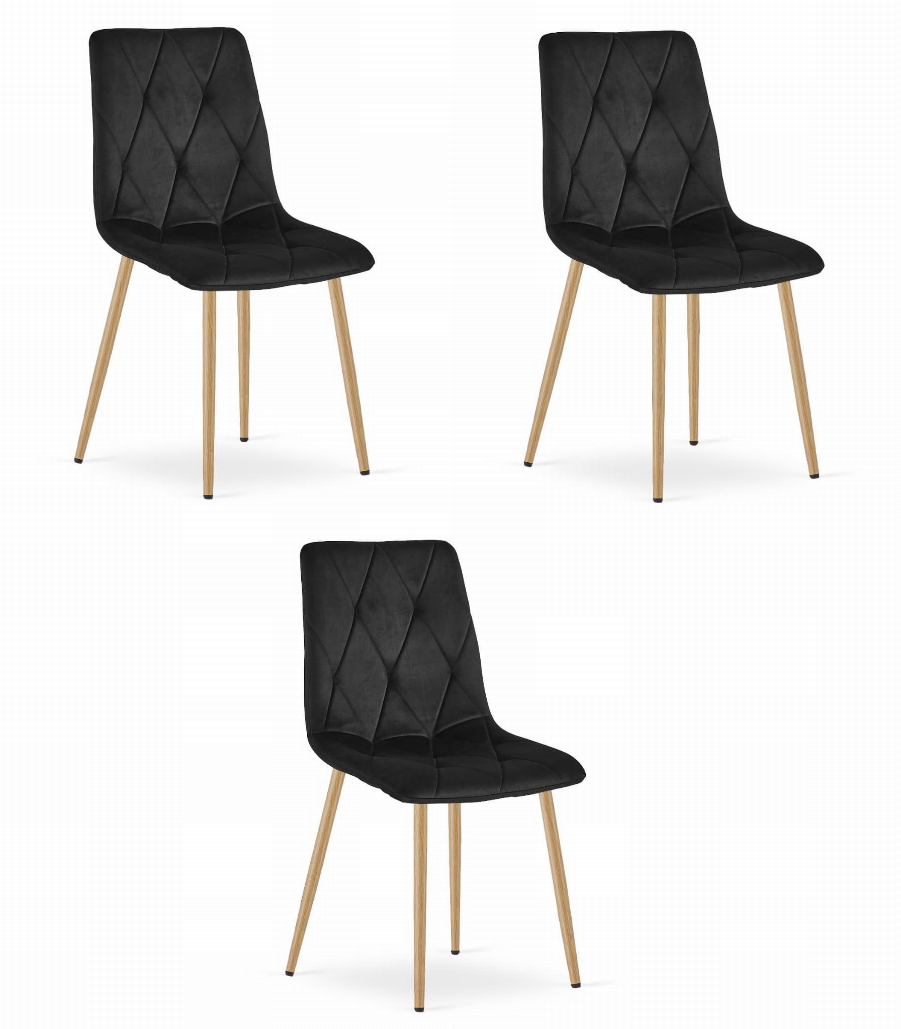 Valora Esszimmerstuhl Schwarz 44.5x87x54.5 cm