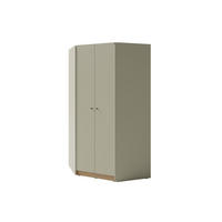 KINDERECKSCHRANK ALBI 02 zweitürig 95/95/195 in Eukalyptus / Baltic Düne Eiche - Alteiche/Eukalyptusholzfarben, Holzwerkstoff (95/195/95cm) - Deine Möbel 24