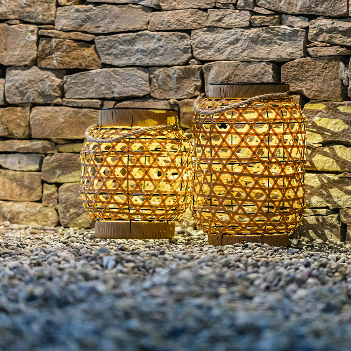 SOLARLATERNE CAPRI beige - Beige, Kunststoff (28/28/32cm) - Lumisky