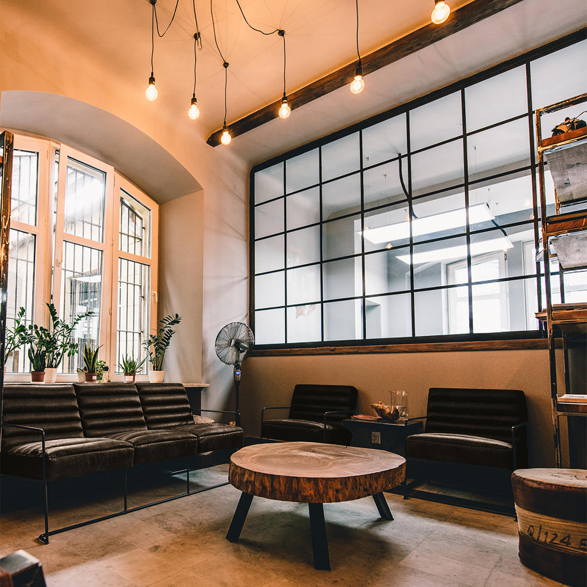 3-SITZER SOFA - Antiklederlook - Graubraun, Textil (181/81/78cm) - home24