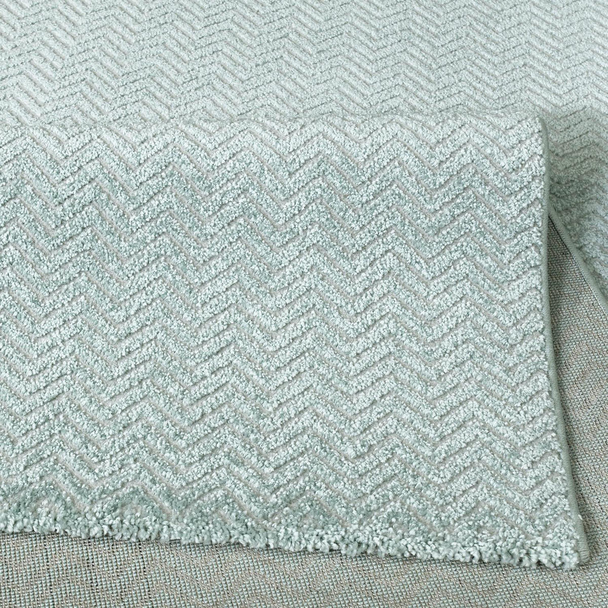 KURZFLOR-TEPPICH Fancy 805 Grün/ Türkis 200x290 cm - Türkis/Grün, Textil (200/290cm) - carpet city