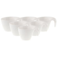 FRÜHSTÜCKSTASSEN Flow weiß 250 ml 6er Set - Weiß, Keramik (0.25L) - Villeroy & Boch