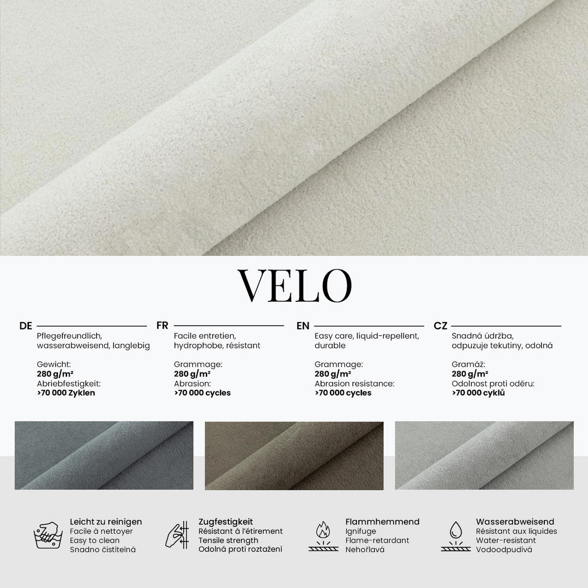 BOXBETT DRINEA 140/200 - Creme Stukture - Topper T25 - H4 - Beige, Textil (140/200cm) - MKS