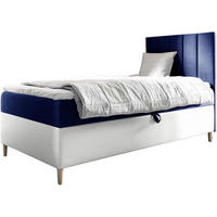 KINDERBETT MAYA 1 - Dunkelblau/Weiß, Holzwerkstoff (82/208cm) - Meblini