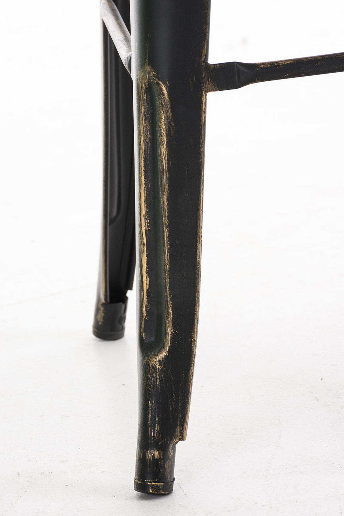 BARHOCKER 2er Set Metall schwarz-gold - Goldfarben/Schwarz, Metall (44/115/52cm) - CLP