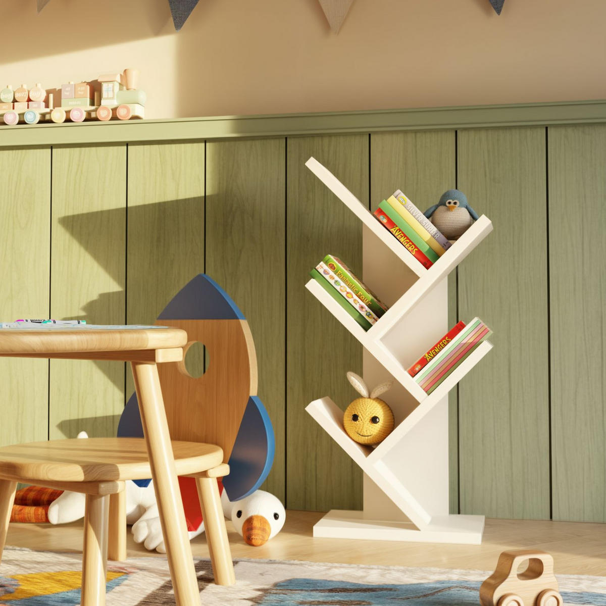 BÜCHERREGAL Bruno - Weiß, Holzwerkstoff (26.5/61/15.5cm) - kommodly