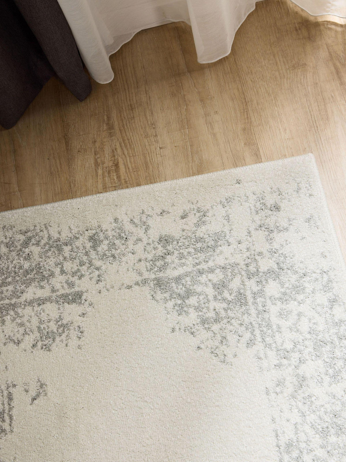 VINTAGE-LÄUFER Sia 80/240 cm - Taupe/Creme, Kunststoff (80/240cm) - benuta