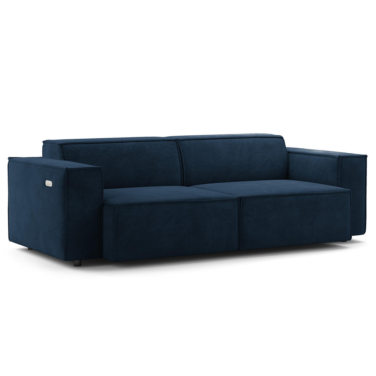 2,5-SITZER SOFA - Dunkelblau, Textil (223/70/96cm) - home24