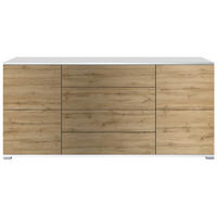 SIDEBOARD Rova Eiche Evoke - Eiche San Remo, Holzwerkstoff (166.5/75.5/35cm) - Vladon