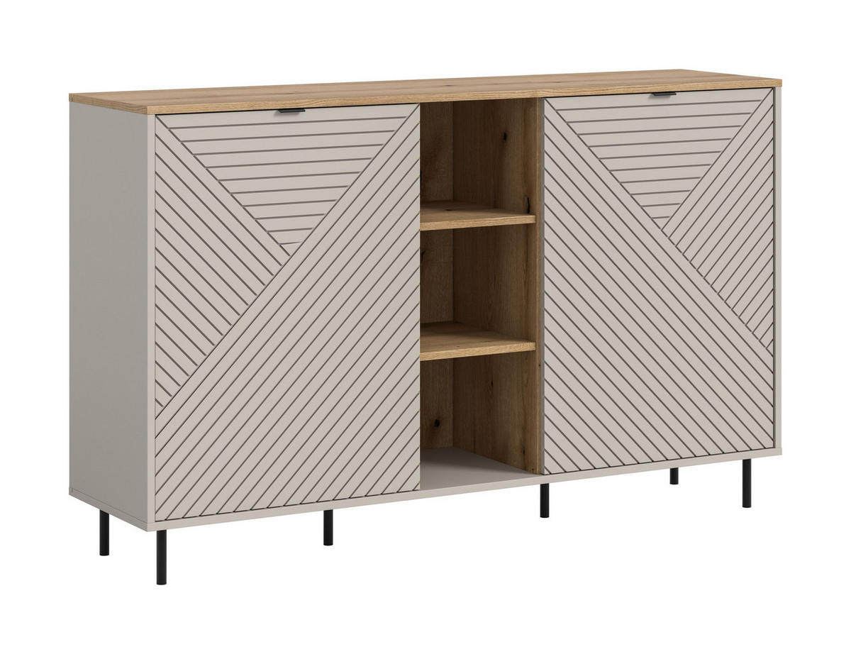 SIDEBOARD CAMPUS (B/H/T: ca. 154/95/40 cm) in Kaschmir/Kaschmir - Sandfarben, Holzwerkstoff (154/95/40cm)