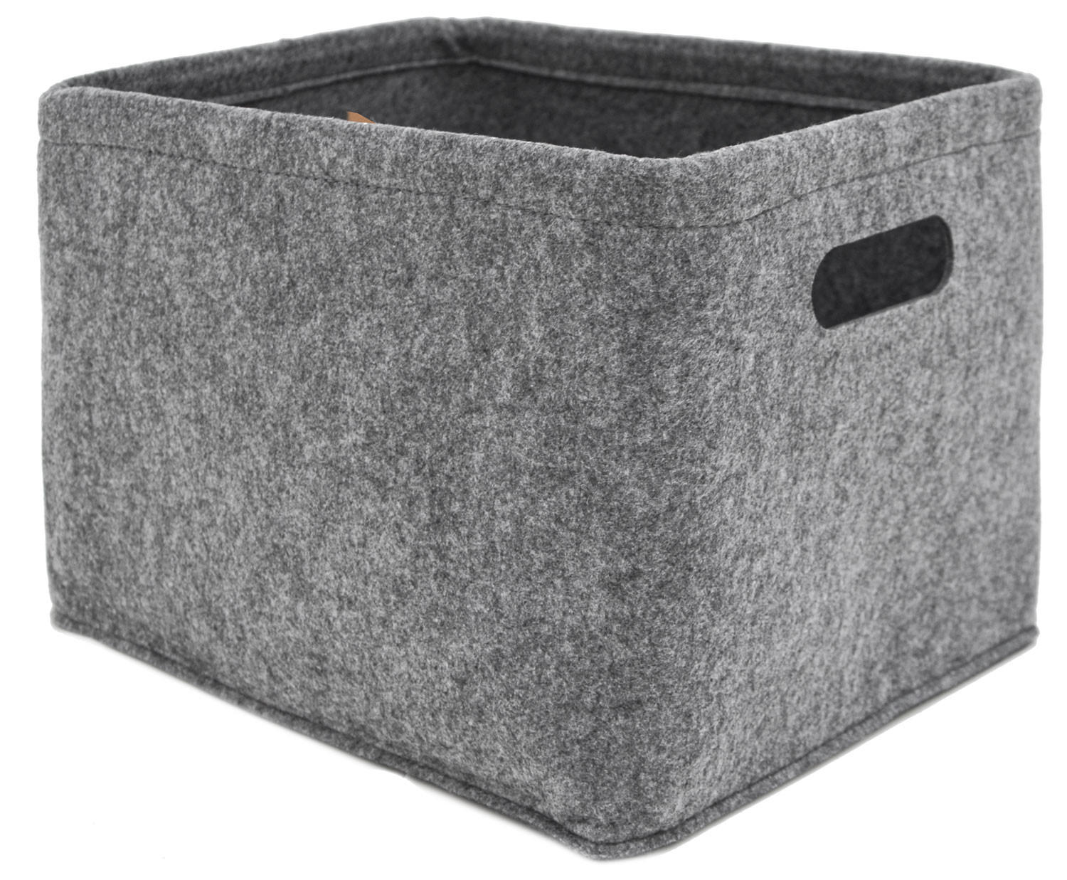 AUFBEWAHRUNGKORB FILZ 32/26 , grau - Grau, Kunststoff (23/32/26cm) - Dunedesign