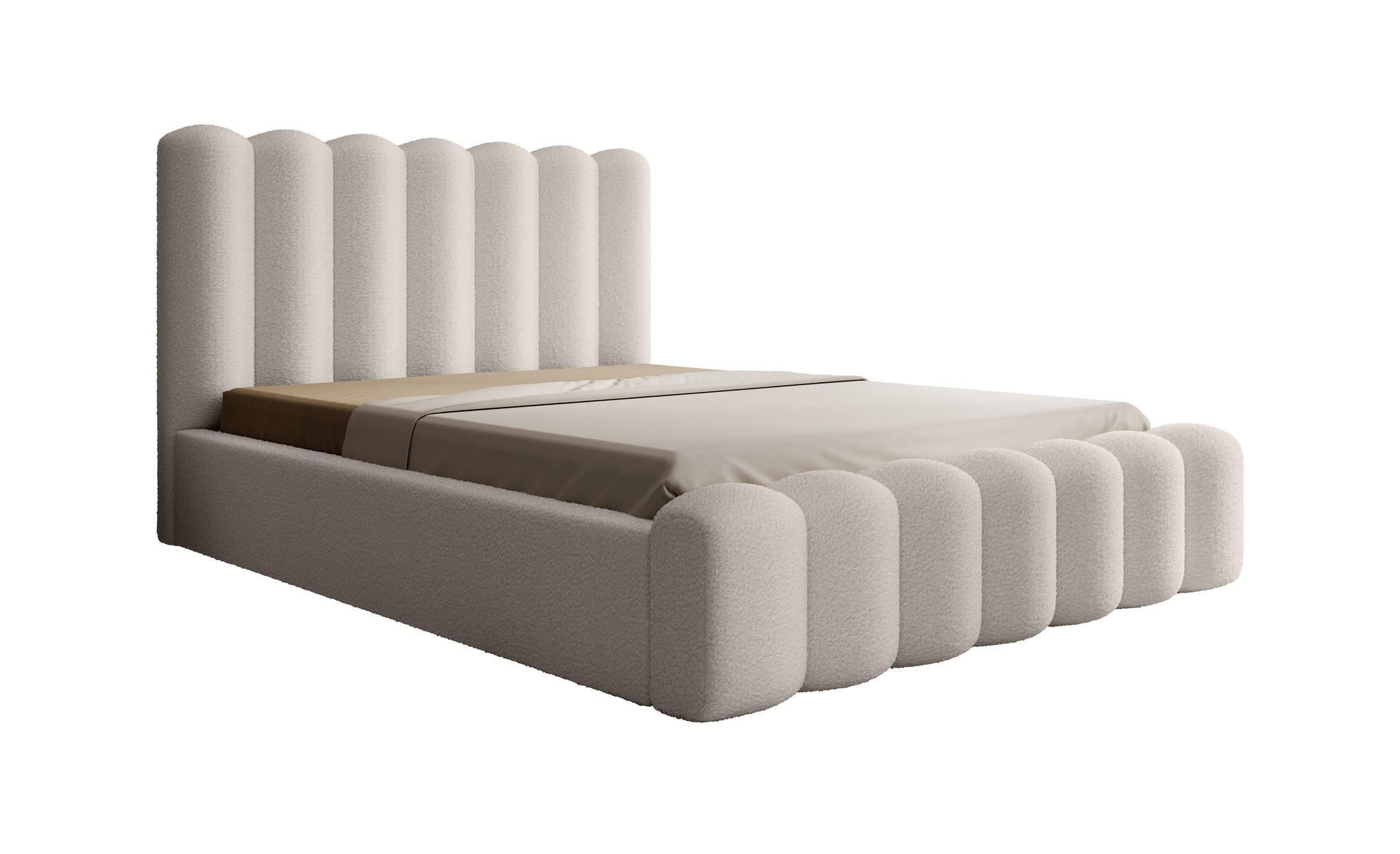 POLSTERBETT Macon In Euphoria - Creme, Holzwerkstoff/Textil (160/200cm) - Fun Möbel