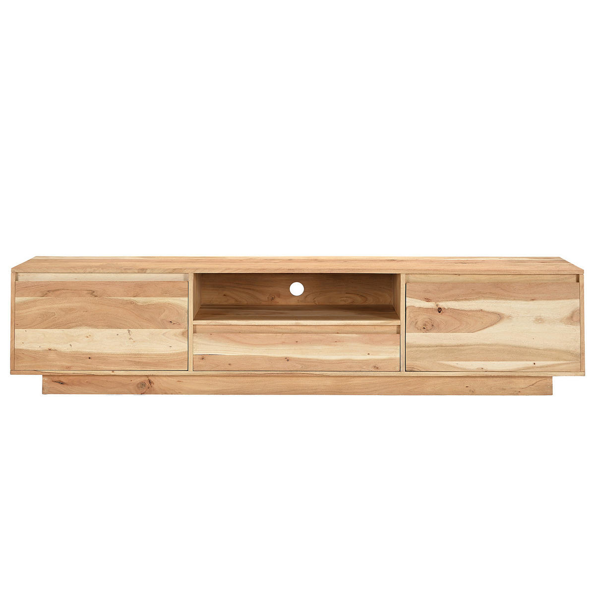 MASSIVES TV-LOWBOARD - Akazie Hell - Akaziefarben, Holz (190/43/40cm) - home24