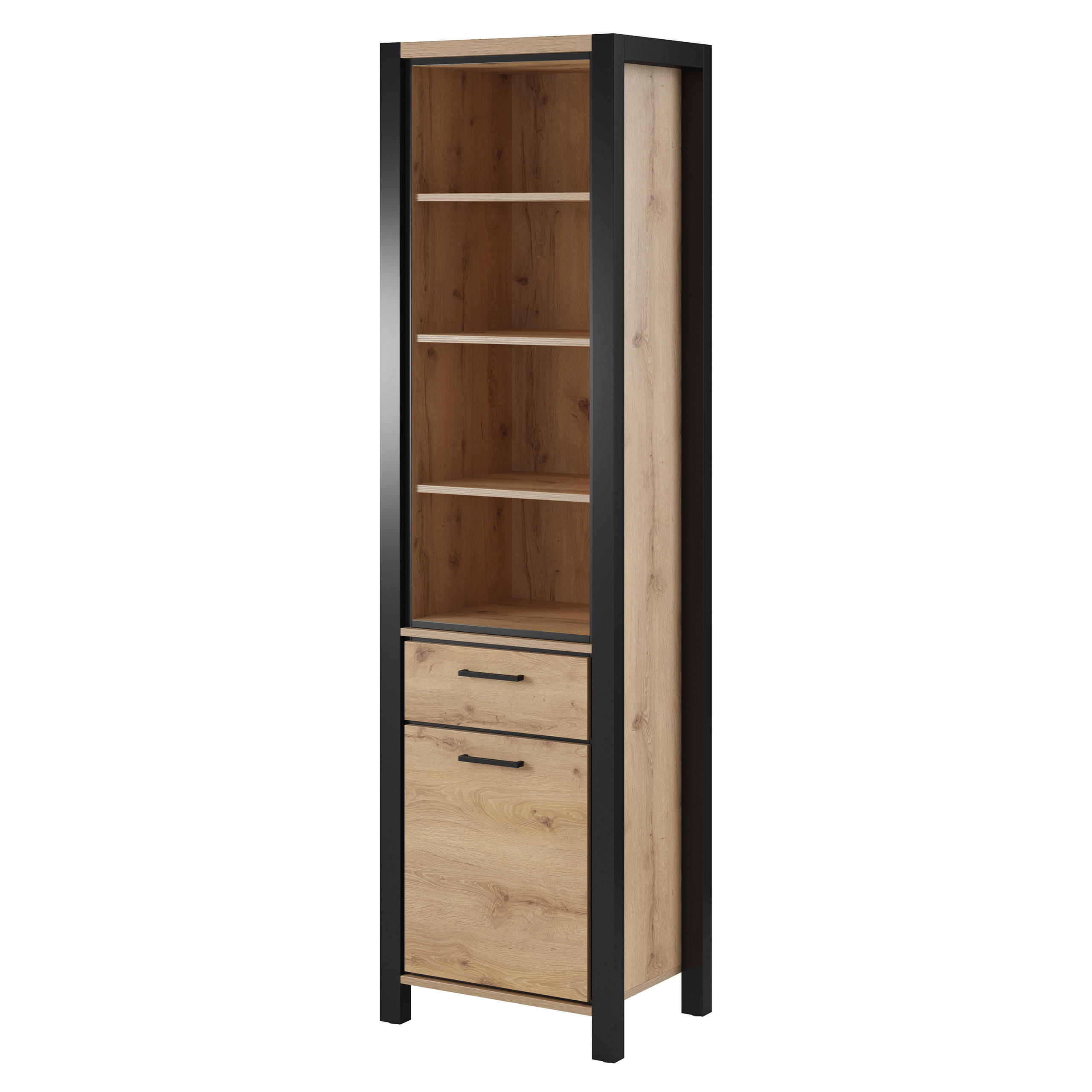 VITRINE in Eichefarben - Eichefarben, Holzwerkstoff (55/200/41cm) - MASSENO