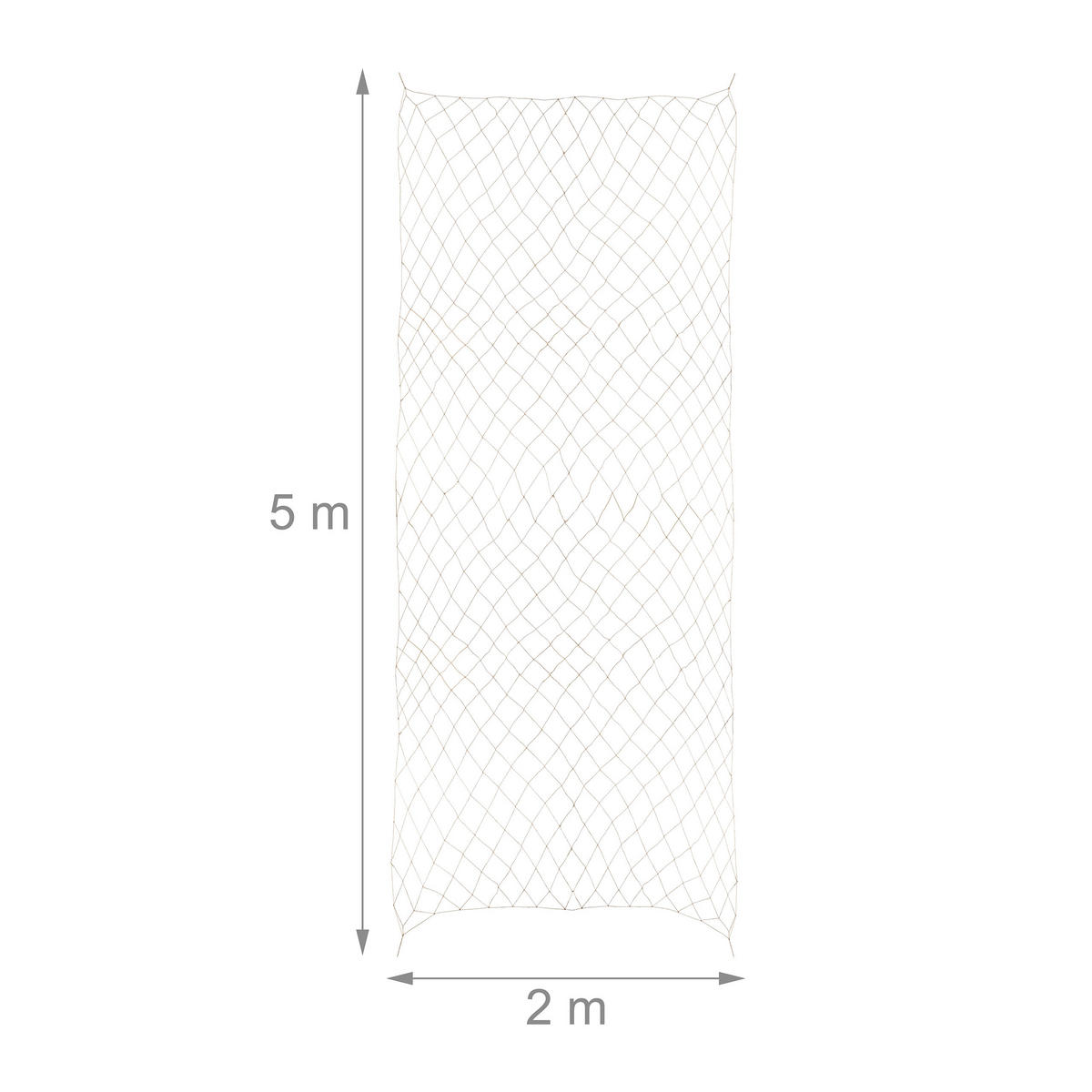 RANKNETZ - Hellbraun, Textil (5/2/0.1cm) - Relaxdays