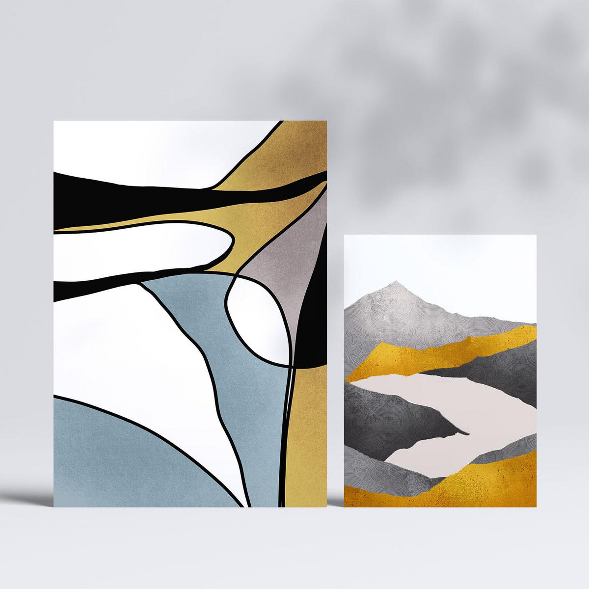 POSTER Set Mit 6 Gattung Naturen 1 In Kulissen Abstracts Ästhetische Dekorative Gemälde Für Ihr Wohnzimmer, Schlafzimmer, Zuhause A3 & A4 Rahmenlos - Klar, Papier (29/3cm) - Nacnic