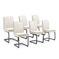 FREISCHWINGER Eleganza Beige 6er Set - Beige, Textil (49/95.5/63.5cm) - Vicco