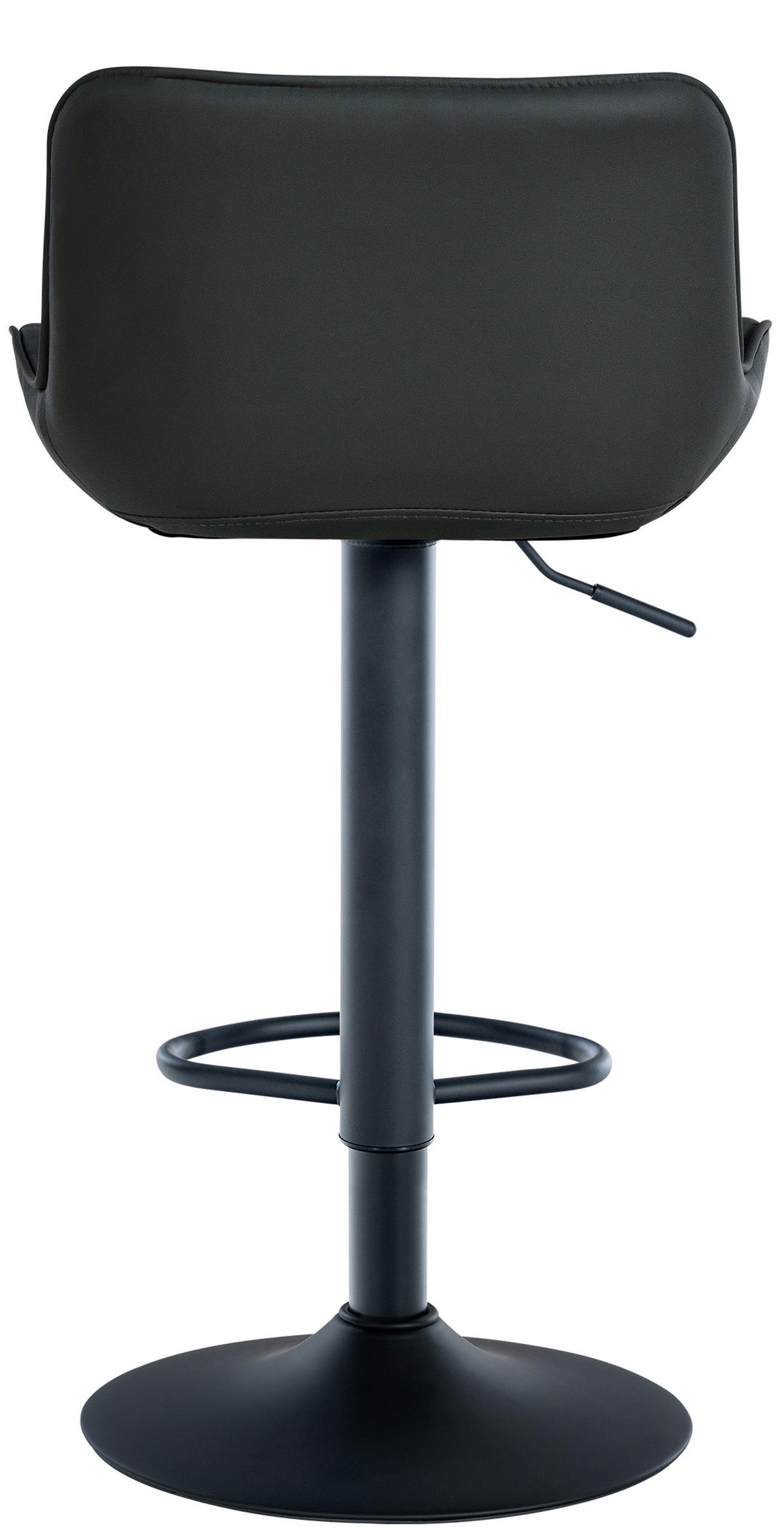 BARHOCKER 2er Set Minerva Kunstleder schwarz - Schwarz, Kunststoff/Metall (48/105/54cm) - TPFLiving
