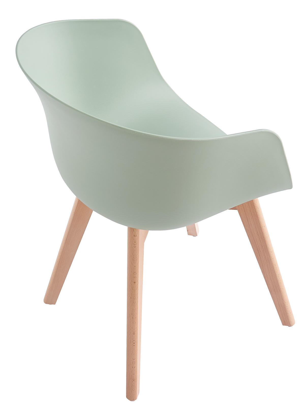 STUHL 4er-Set Polypropylen Grün - Grün, Kunststoff (55/76/56cm) - Nordlys