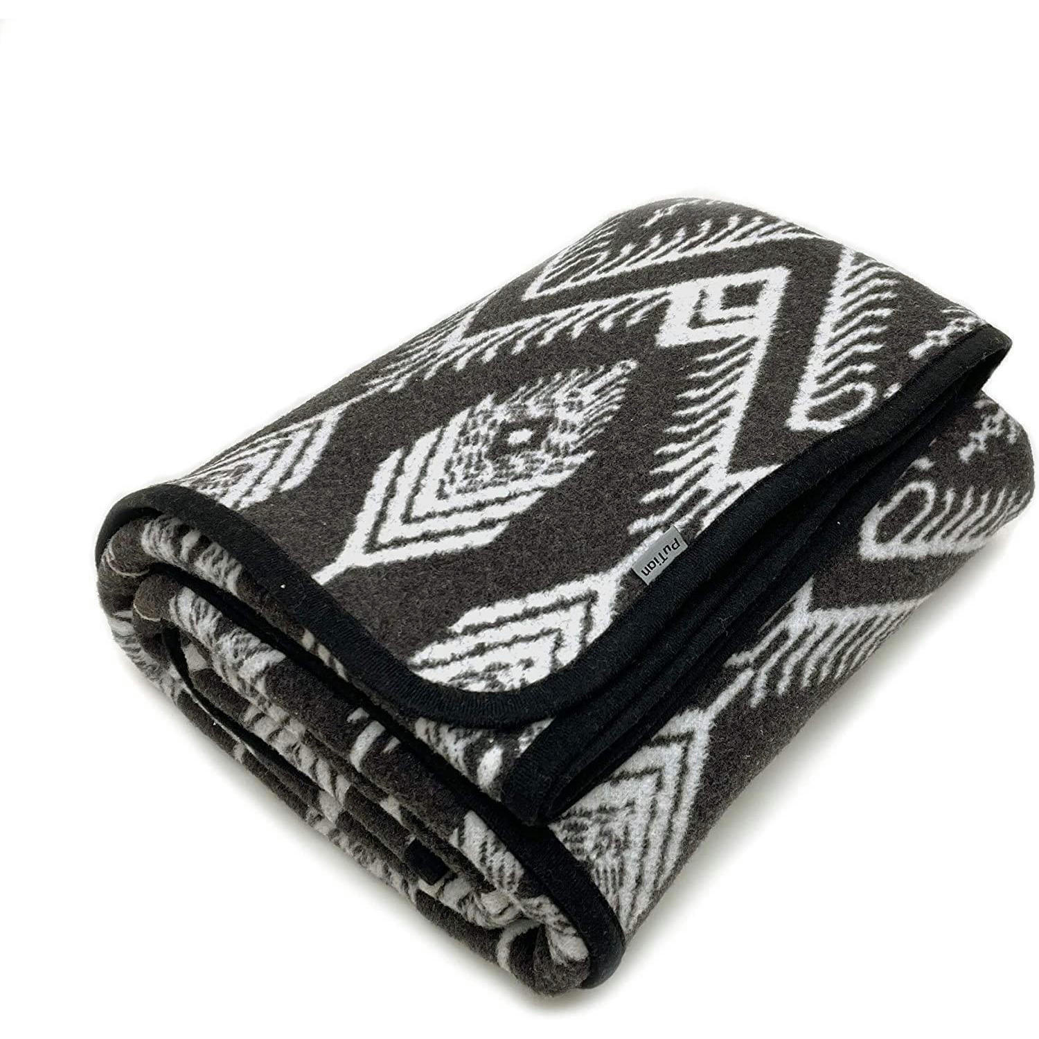 WOHNDECKE Merino 160 x 220 cm Boho Grey - Multicolor, Textil (160/220cm)