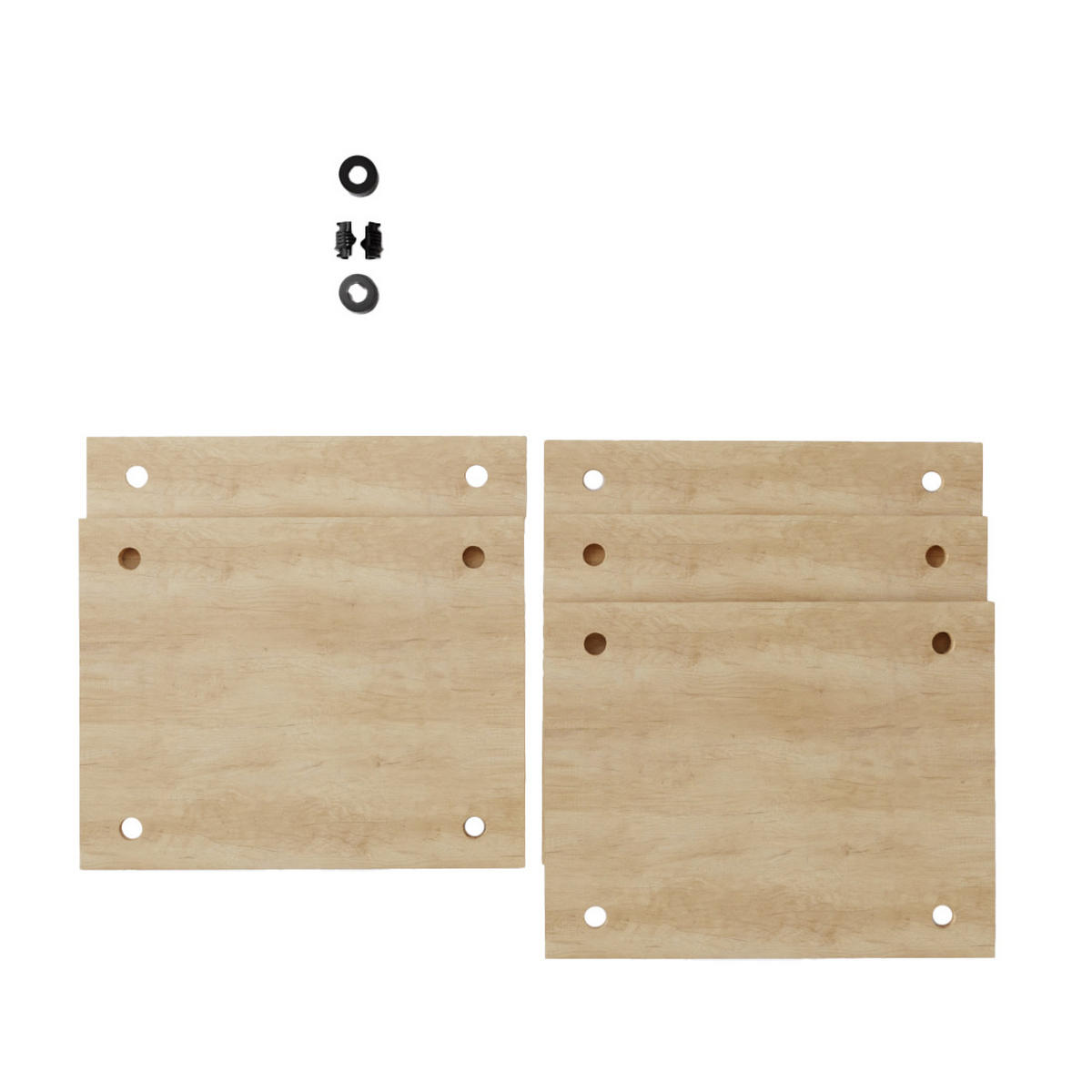 ERWEITERUNG für Wandregal Deco 43x35cm - Eiche San Remo, Metall (43/3.5/35cm)