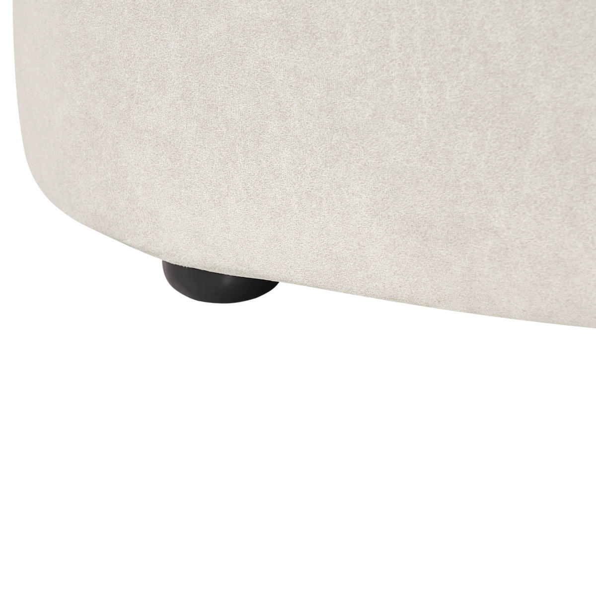 OTTOMANE Stoff Hellbeige Amal - Beige, Textil (120/41/54cm) - Beliani