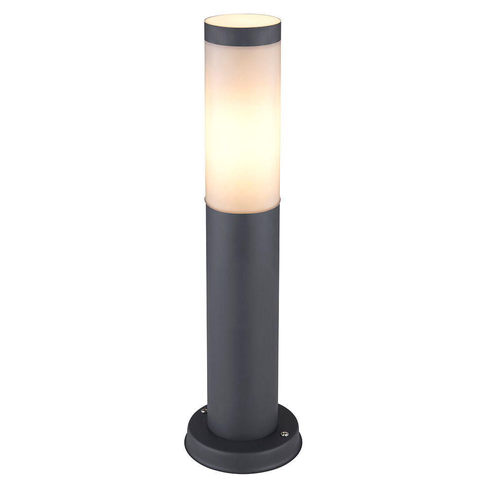 LED AUSSENLEUCHTE BOSTON Edelstahl Anthrazit - Anthrazit, Kunststoff (7.6/7.6/45cm)