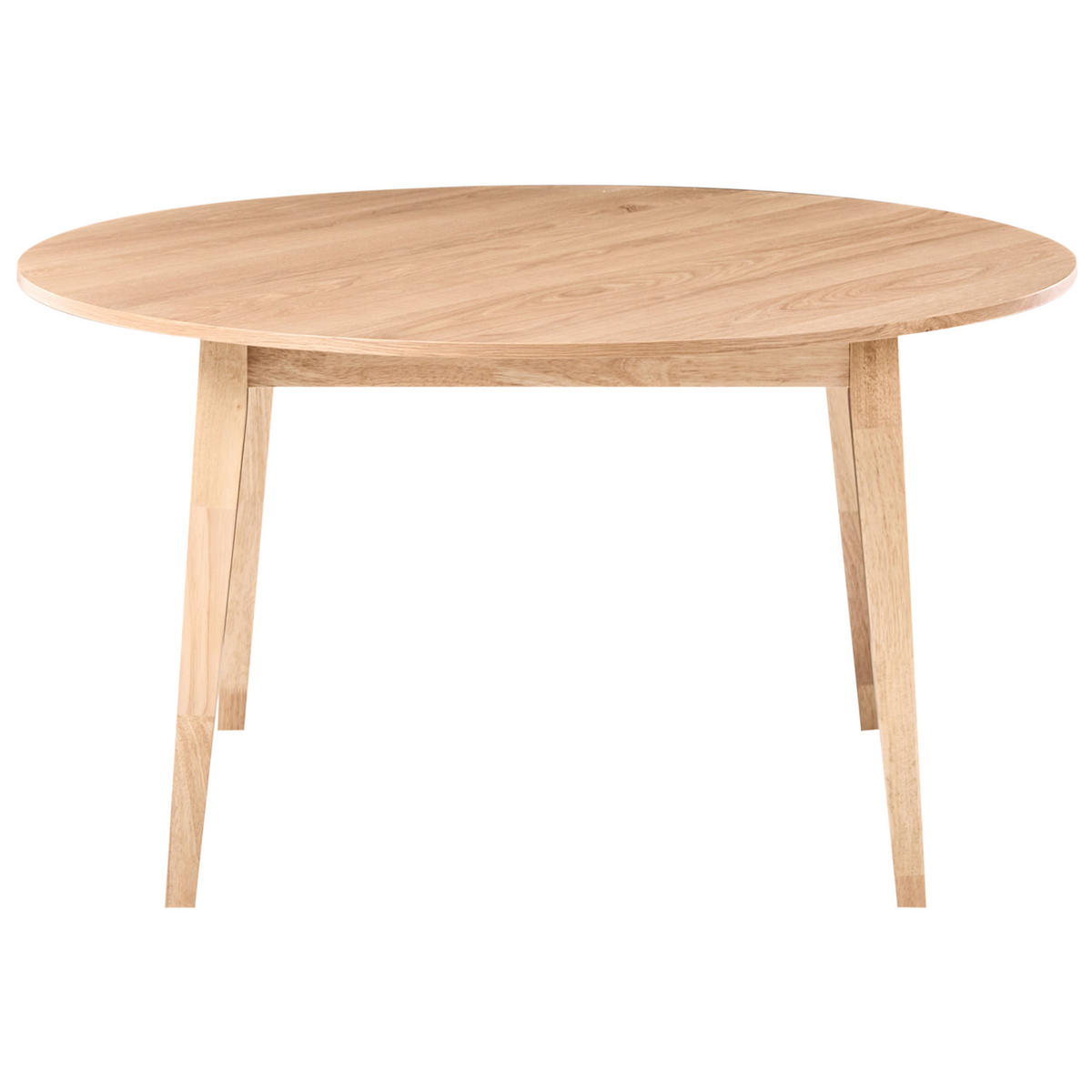 JÍDELNÍ STŮL Světlý Dub 140/140 cm Huntley - světle hnědá, kompozitní dřevo (140/140/75cm) - Beliani