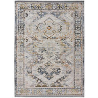 VINTAGE-TEPPICH Beige Springs 77/150 cm - Blau/Beige, Naturmaterialien/Textil (77/150cm) - Atticgo
