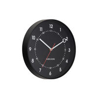 WANDUHR Fresco Schwarz 31.5/31.5/ - Schwarz, Kunststoff (31.5/31.5/31.5cm) - Karlsson