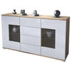 SIDEBOARD Grömitz Weiß Hochglanz - Weiß Hochglanz, Holzwerkstoff (138.5/75.5/35cm) - Vladon