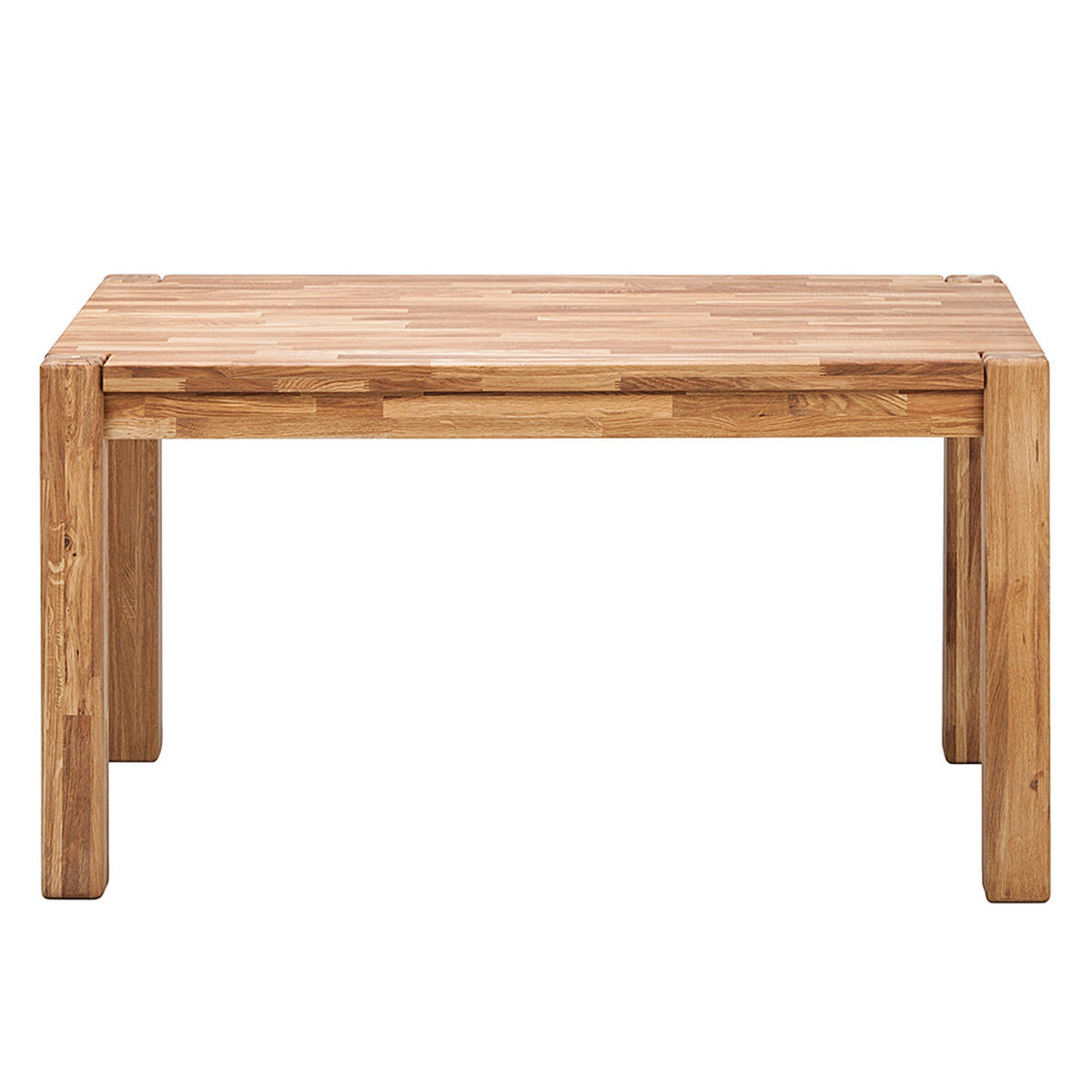 ESSTISCH - Eiche massiv - Eichefarben, Holz (90/180/75cm) - home24