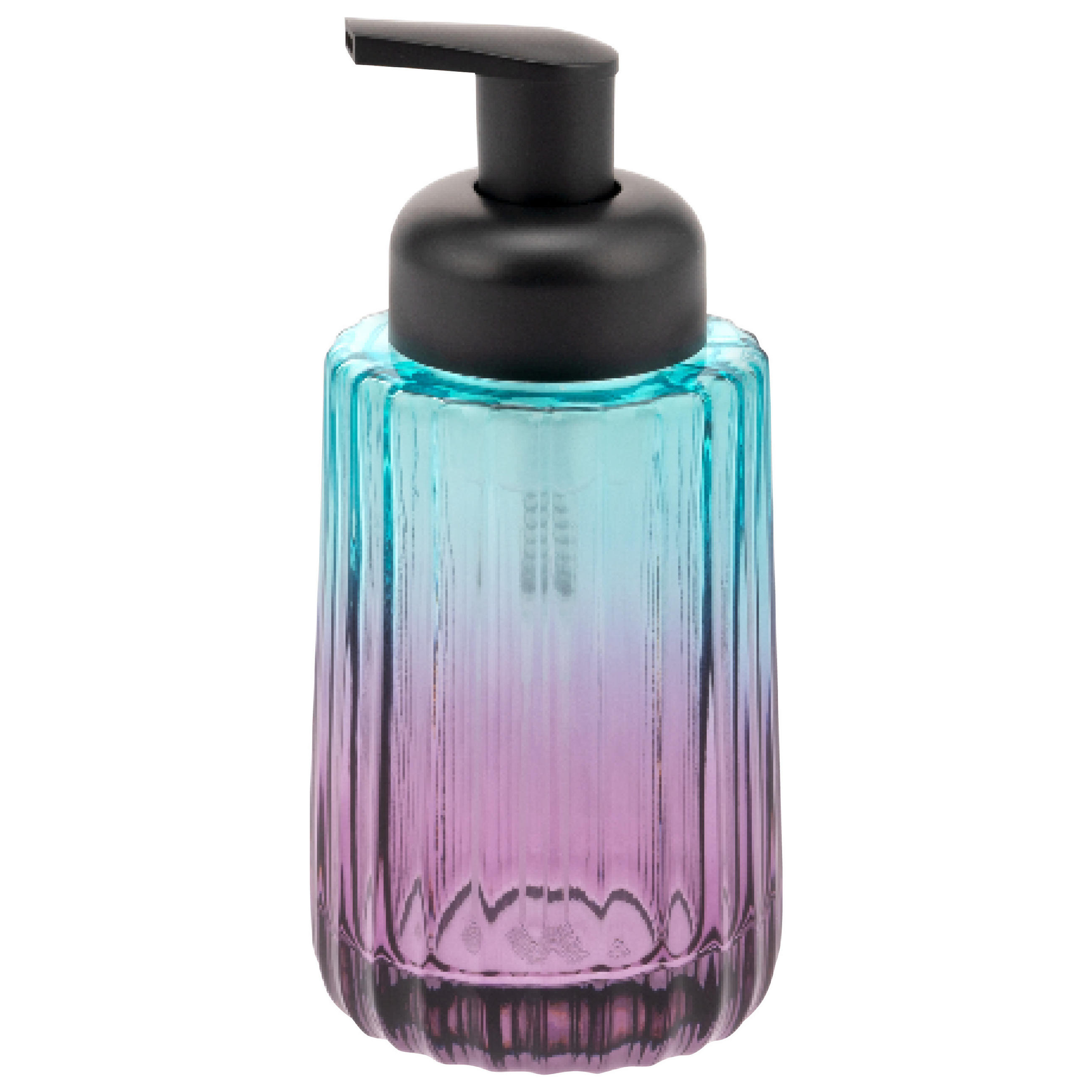 SEIFENSPENDER, blau - Multicolor, Glas (7.5/17/7.5cm) - bremermann