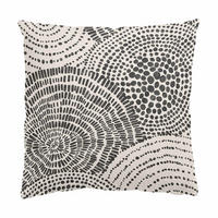 KISSENBEZUG Schwarze Kreise VI 40/40 cm - Eichefarben, Textil (40/40cm) - Bilderwelten