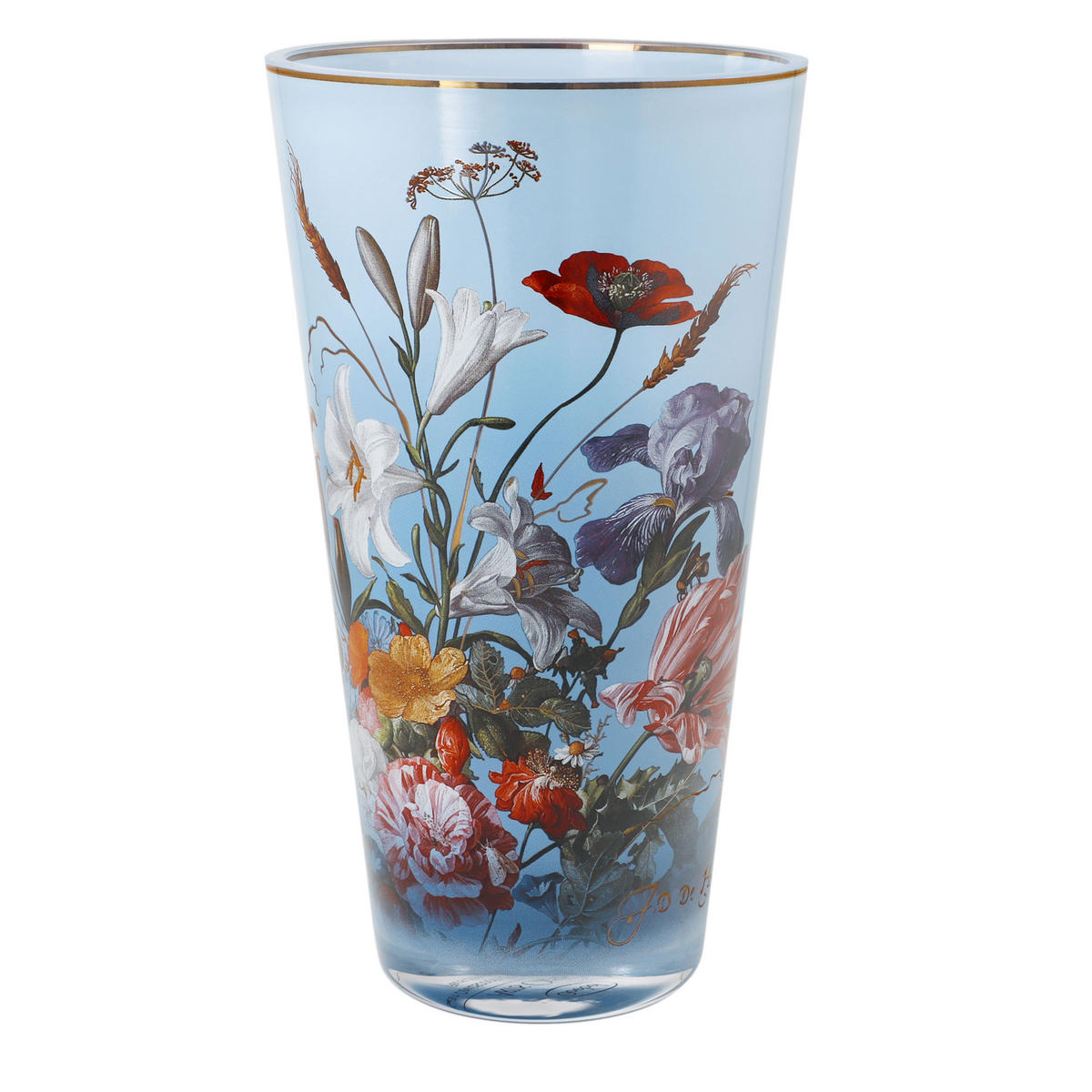 VASE De Heem - Sommerblumen, Glas, Bunt, 20 cm - Multicolor, Glas (20cm) - Goebel