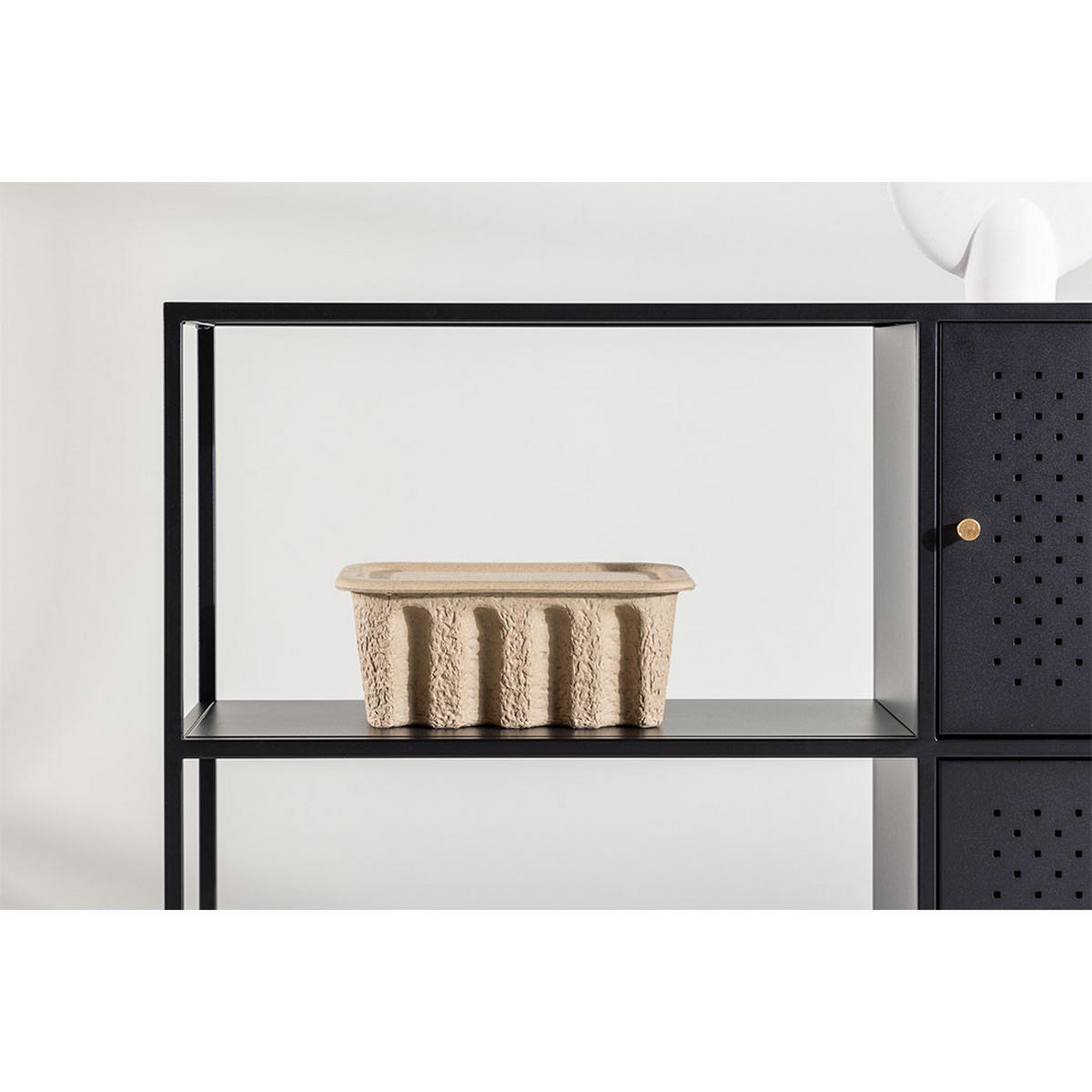 SIDEBOARD, Salta, Schwarz, Stahl, 100 x 30 x 75 cm - Schwarz, Metall (100/75/30cm) - ebuy24