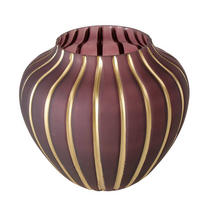 GLASVASE Keana - Weinrot, Glas (25/23cm) - Boltze Home