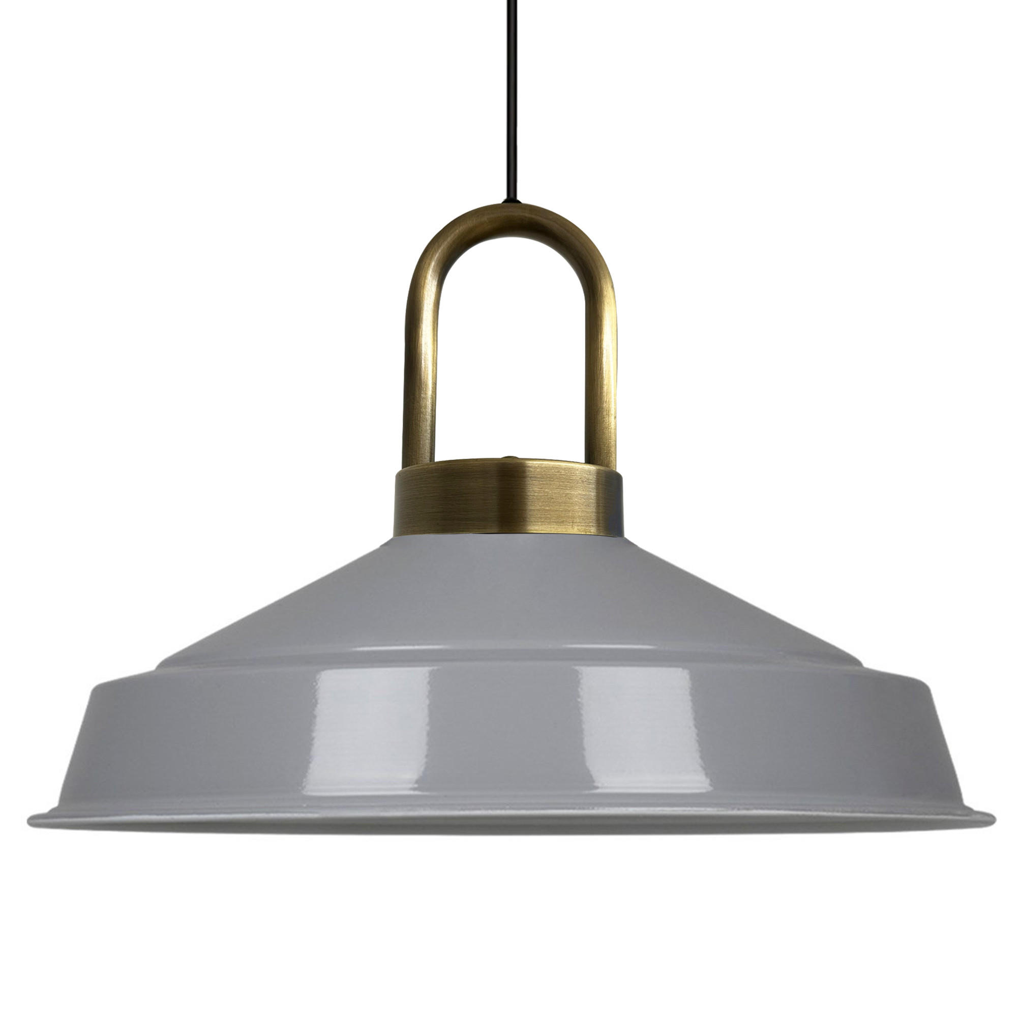 PENDELLEUCHTE Lockra - Grau, Metall (40/40/32cm) - Bamyum