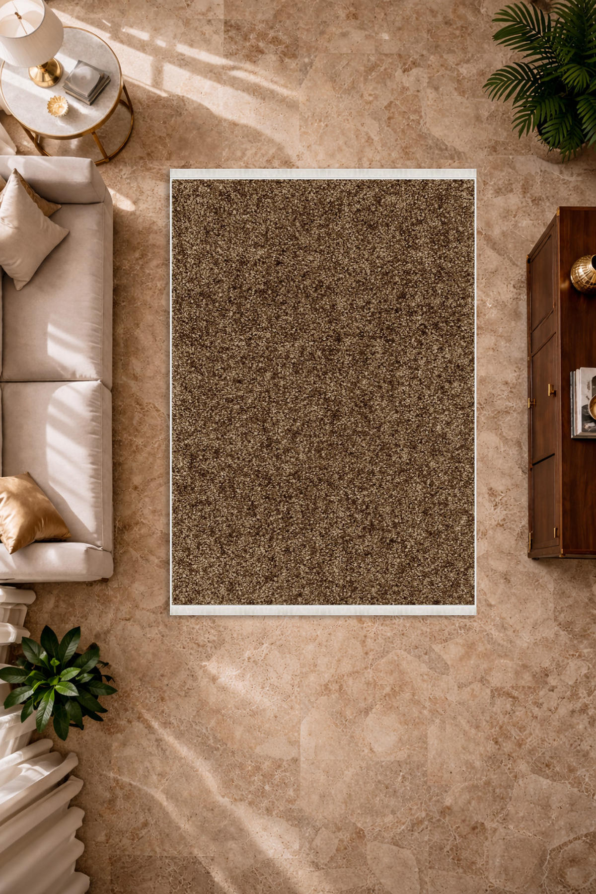 FLACHTEPPICH Wohnzimmer 160/230cm BRAUN - Braun, Textil (160/230cm) - ROLFNERS