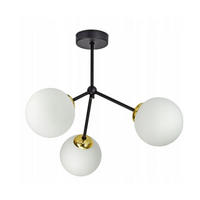 PENDELLEUCHTE Milano Spot - Goldfarben/Schwarz, Glas/Metall (45/45/40cm) - kiki design