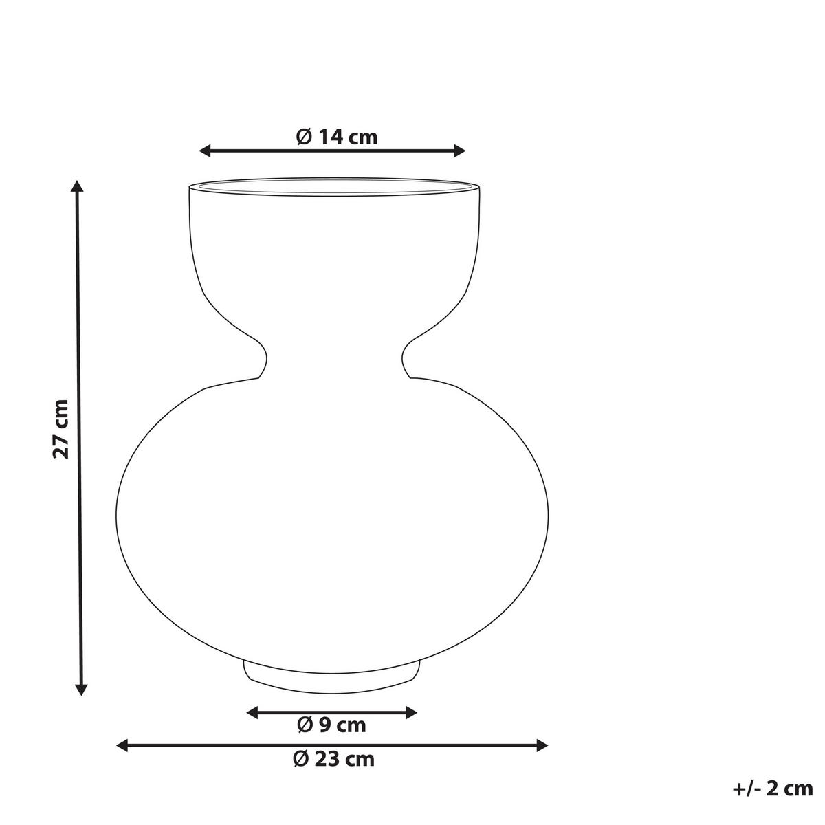 BLUMENVASE Glas grün Palaia - Grün, Glas (27cm) - Beliani