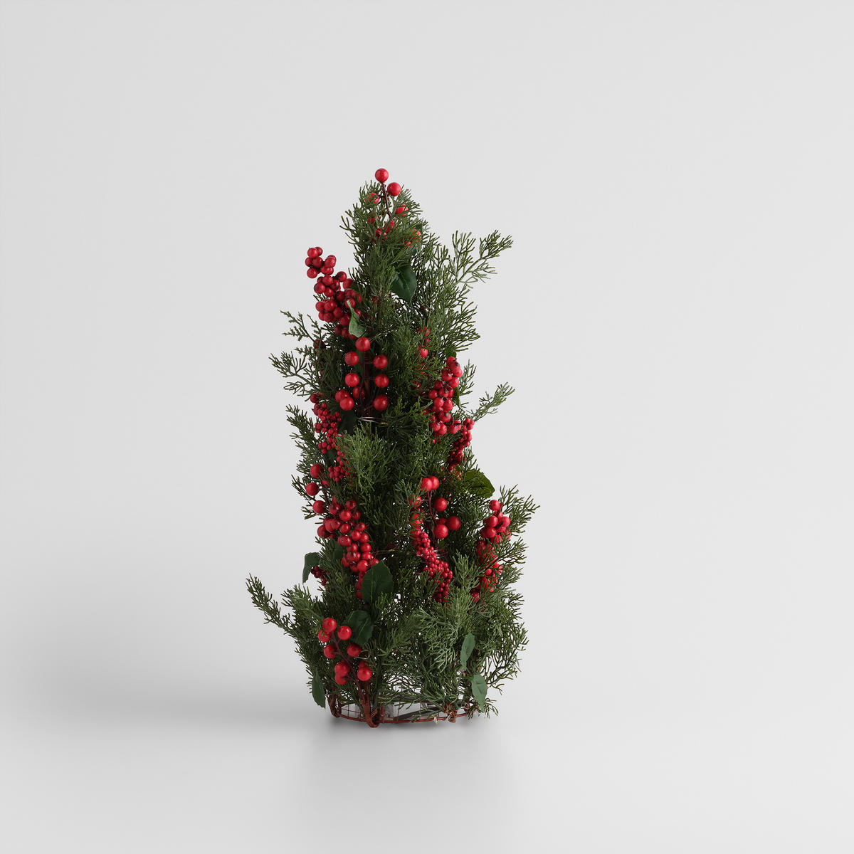 KUNSTPFLANZE LED Weihnachten Celin, 50x25x25cm - Grün, Kunststoff (25/50/25cm) - home&you