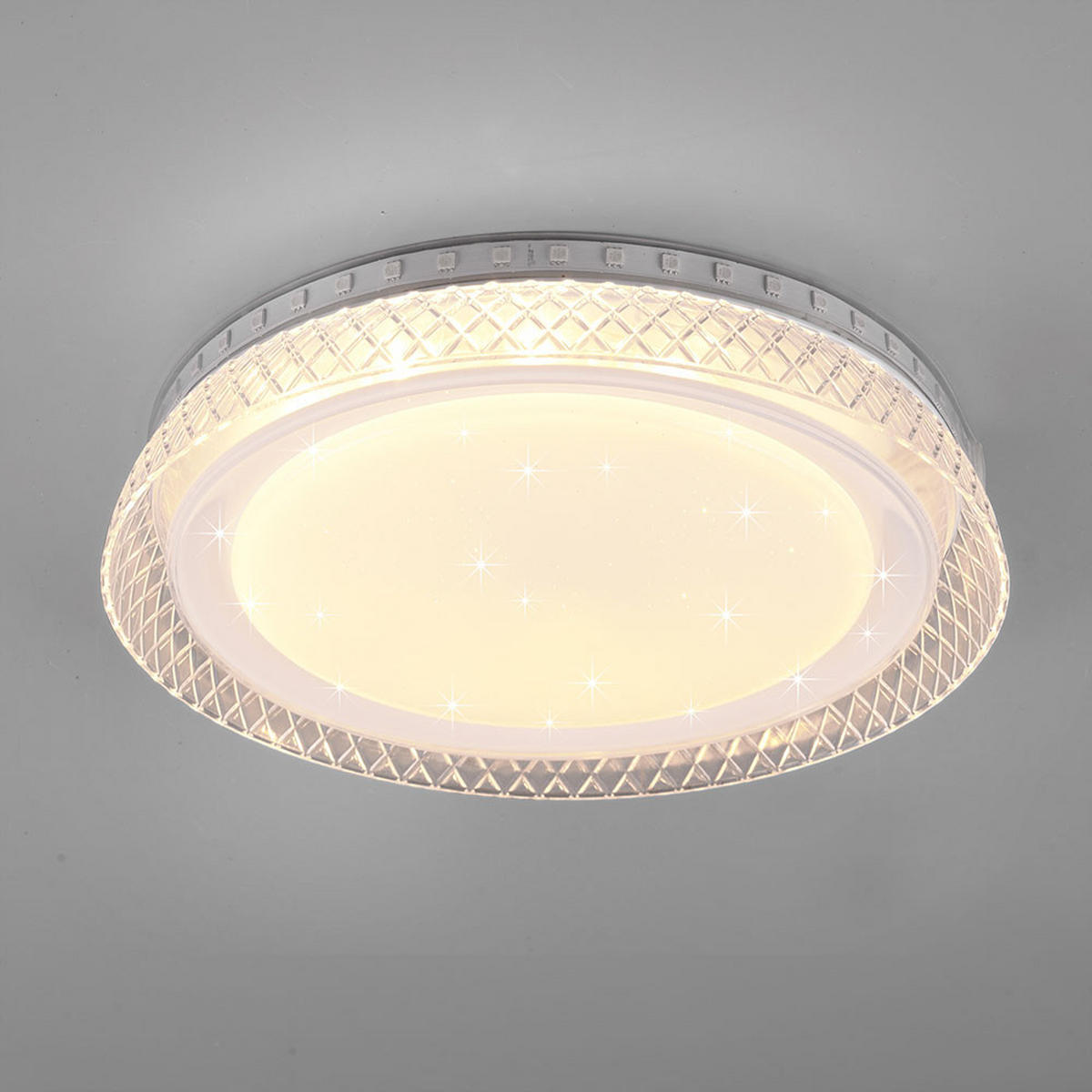 LED DECKENLEUCHTE Kunststoff Weiß - Weiß, Kunststoff (28/28/5cm)