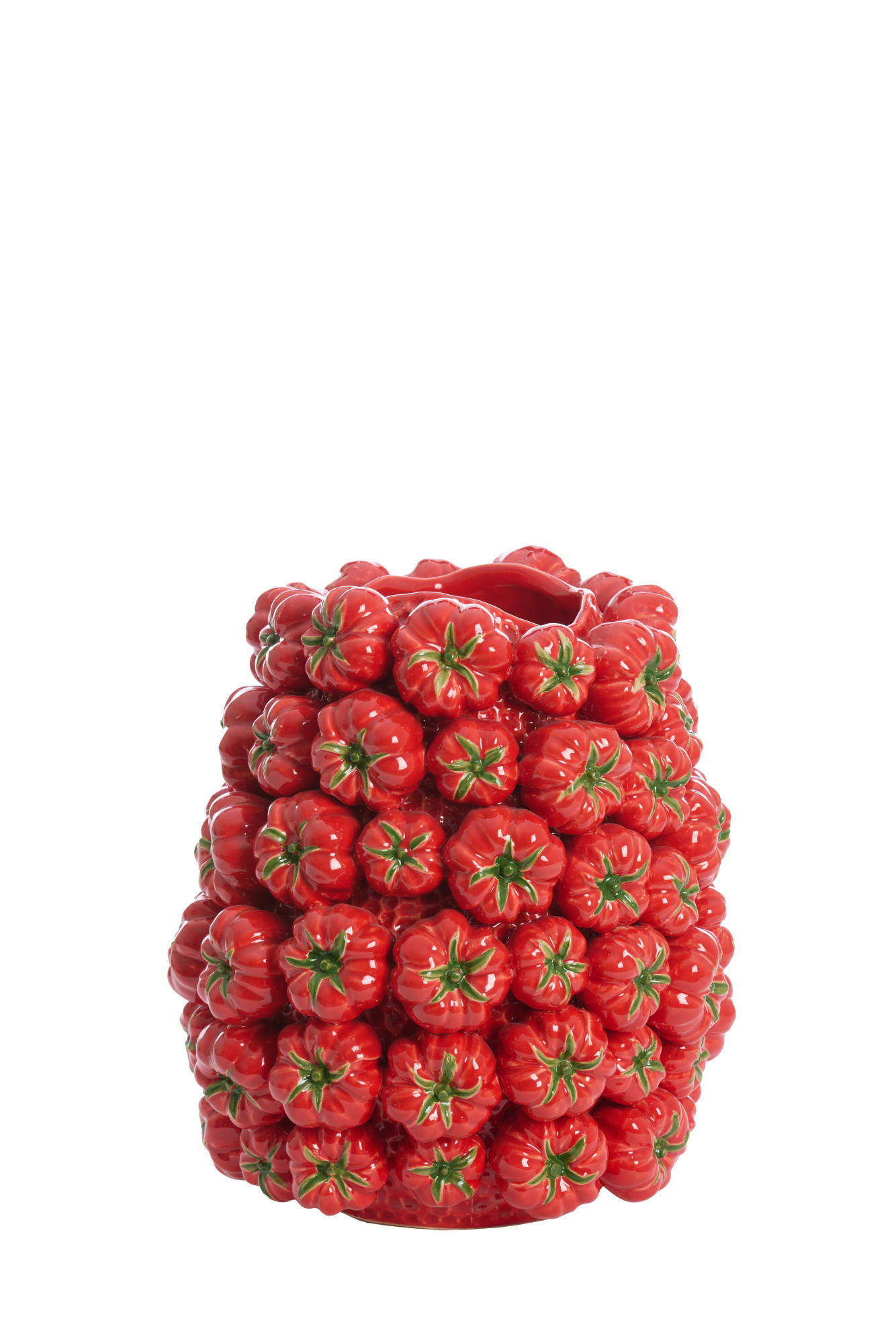 VASE Tamina Rot Ø34/37 cm - Rot, Keramik (37cm) - Light & Living