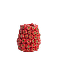 VASE Tamina Rot Ø34/37 cm - Rot, Keramik (37cm) - Light & Living