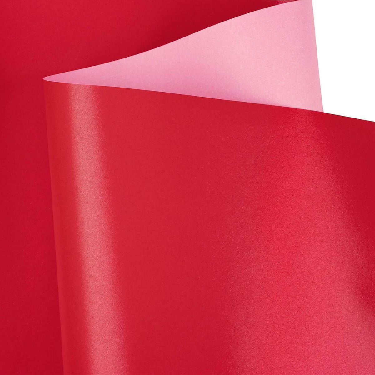 GESCHENKPAPIER Rot Matt 76 cm x 10 m - Rot, Papier (5/76/5cm)